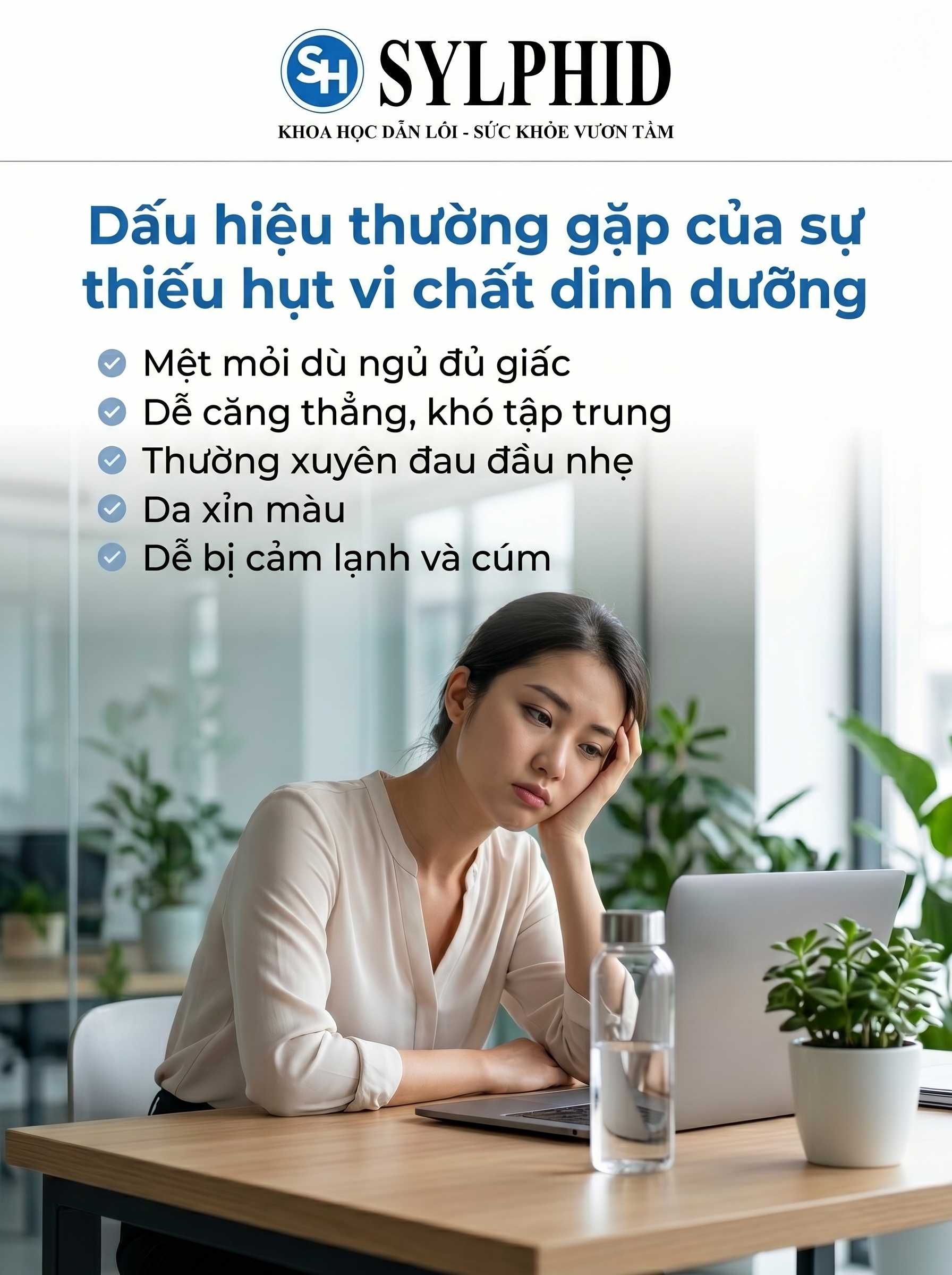Dấu hiệu thiếu vi chất thường gặp