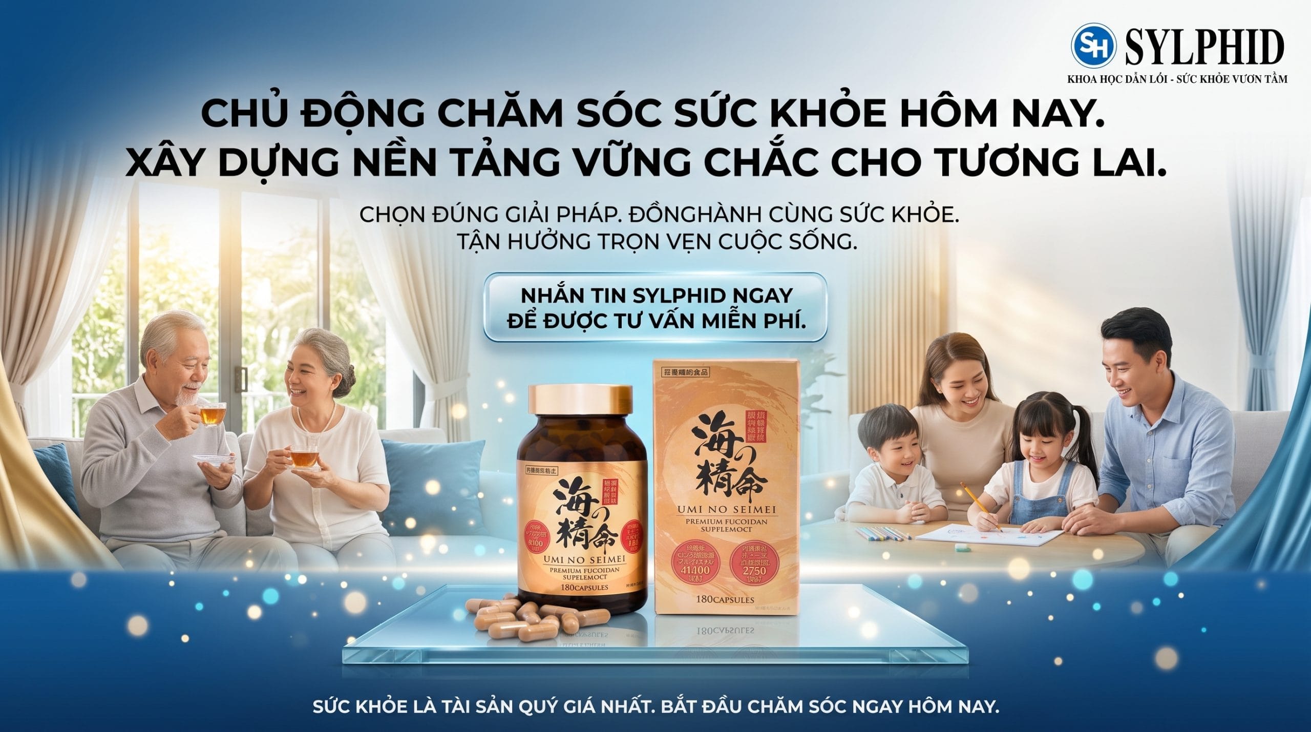 UMI NO SEIMEI PREMIUM FUCOIDAN chính hãng phân phối tại SYLPHID