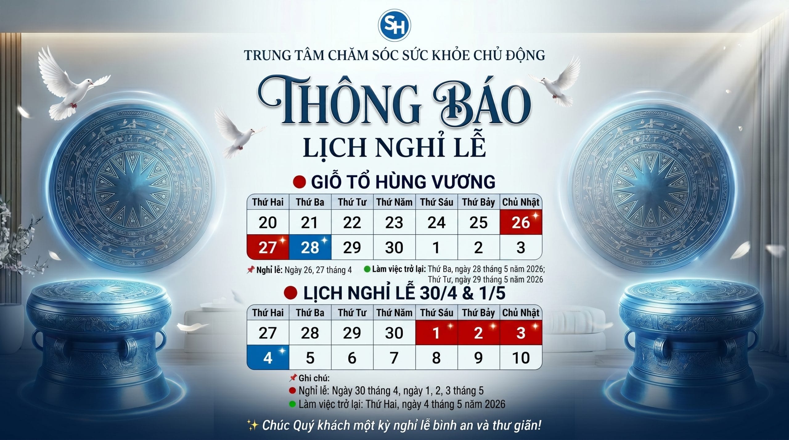 thông báo nghỉ lễ sylphid