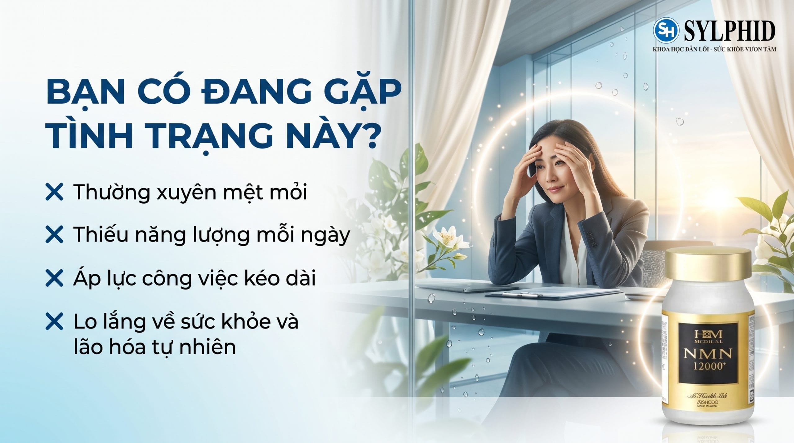 Sản phẩm NMN 12000+ Aishodo Nhật Bản theo tiêu chuẩn chất lượng Nhật Bản
