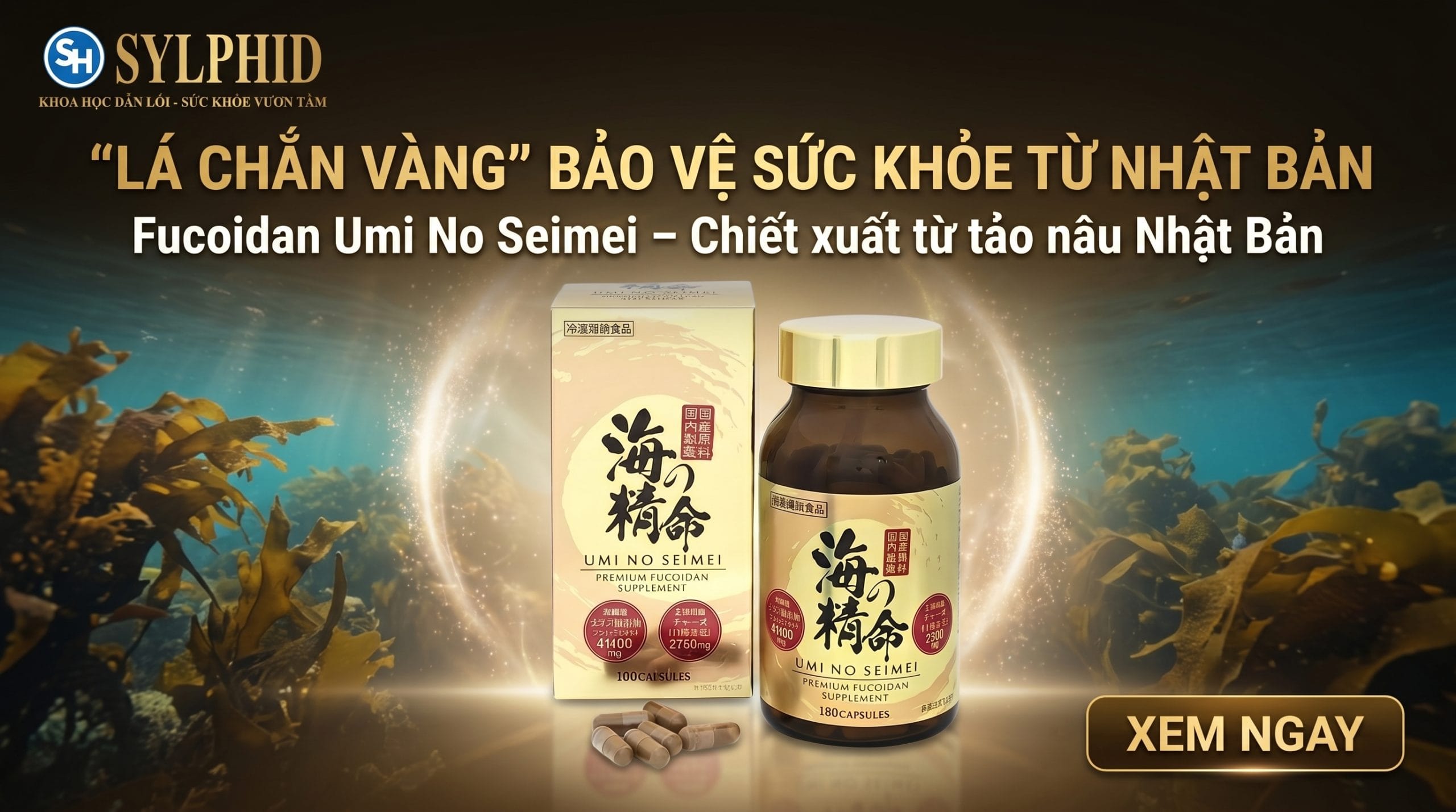 Fucoidan Umi No Seimei Nhật Bản đồng hành cùng lối sống chăm sóc sức khỏe chủ động