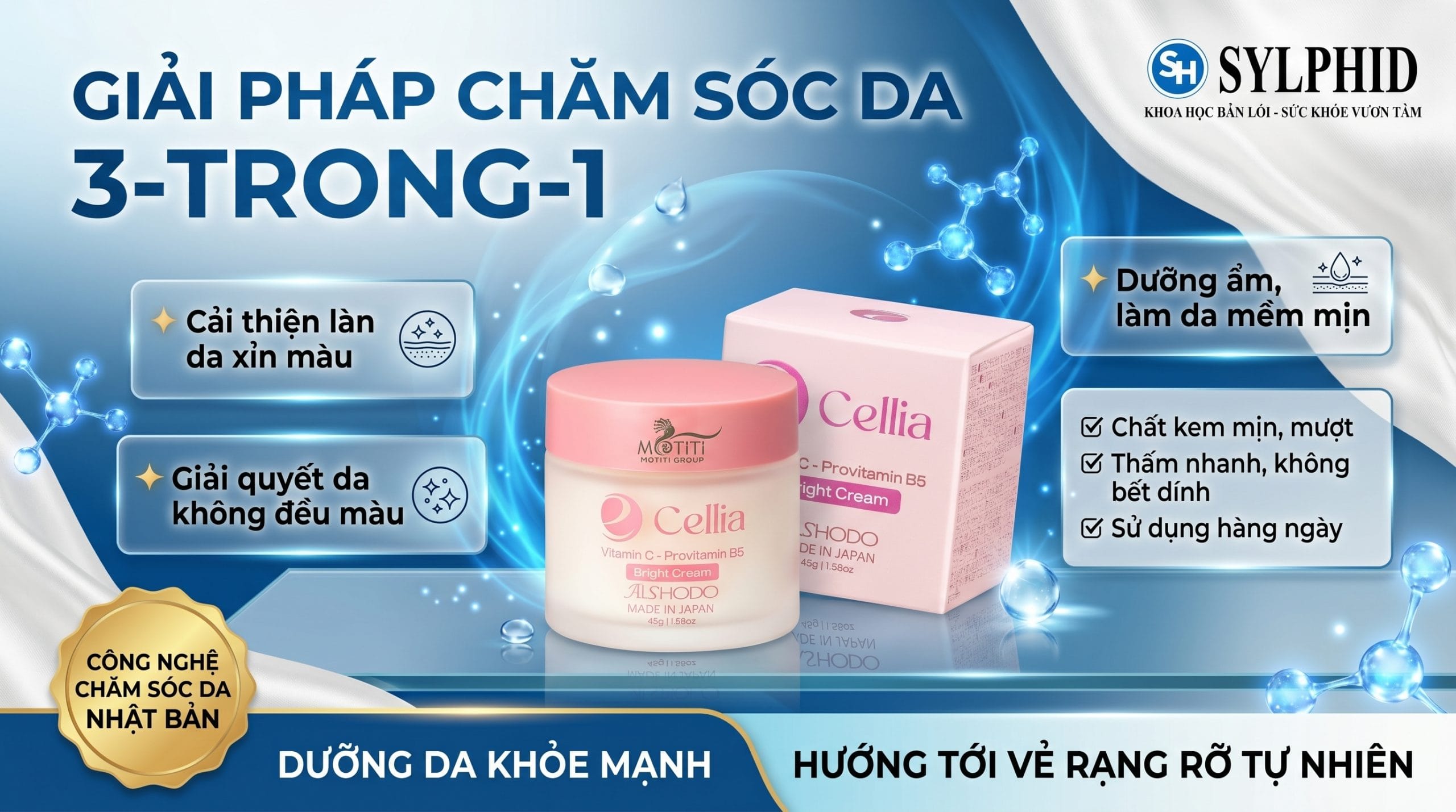 Kem Dưỡng Sáng Da Cellia Aishodo chính hãng tại SYLPHID