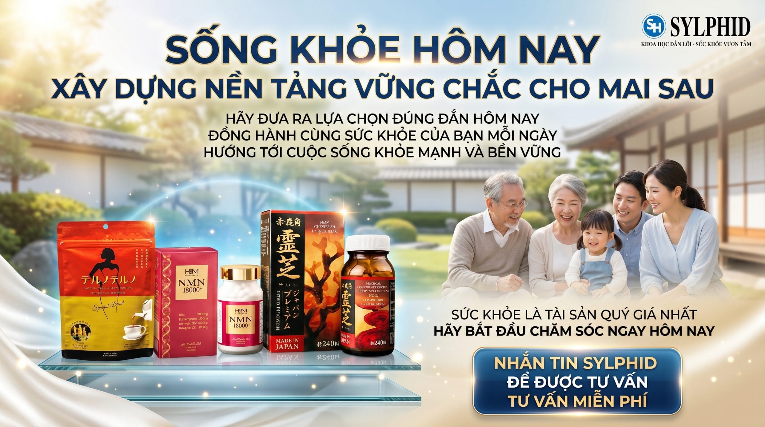 Giải pháp chăm sóc sức khỏe chủ động, nâng cao chất lượng cuộc sống và xây dựng lối sống khỏe mạnh mỗi ngày.