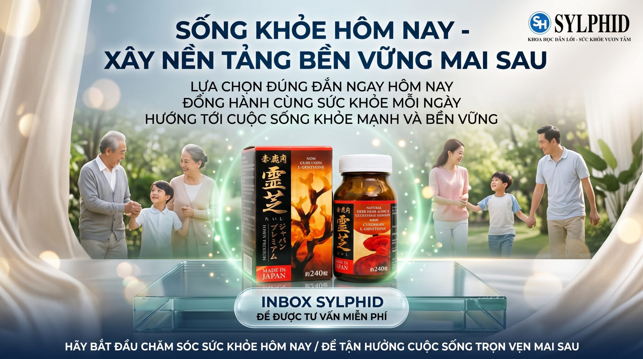 Nấm Linh Chi Sừng Hươu Nhật Bản tại SYLPHID là lựa chọn của nhiều khách hàng yêu thích sản phẩm chăm sóc sức khỏe Nhật Bản chính hãng.