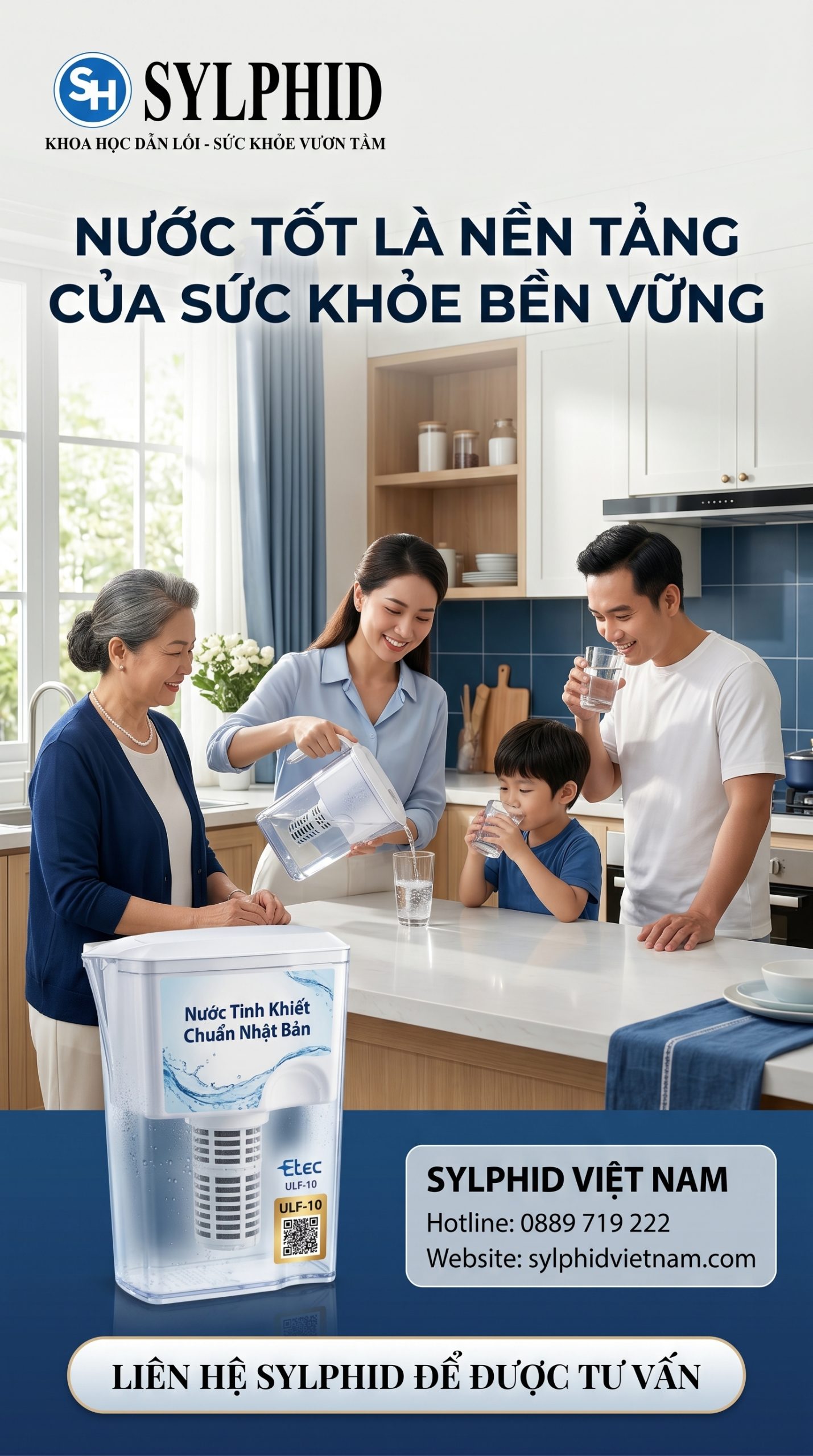 Nước uống chất lượng là nền tảng giúp cơ thể hoạt động ổn định và duy trì sức khỏe lâu dài.