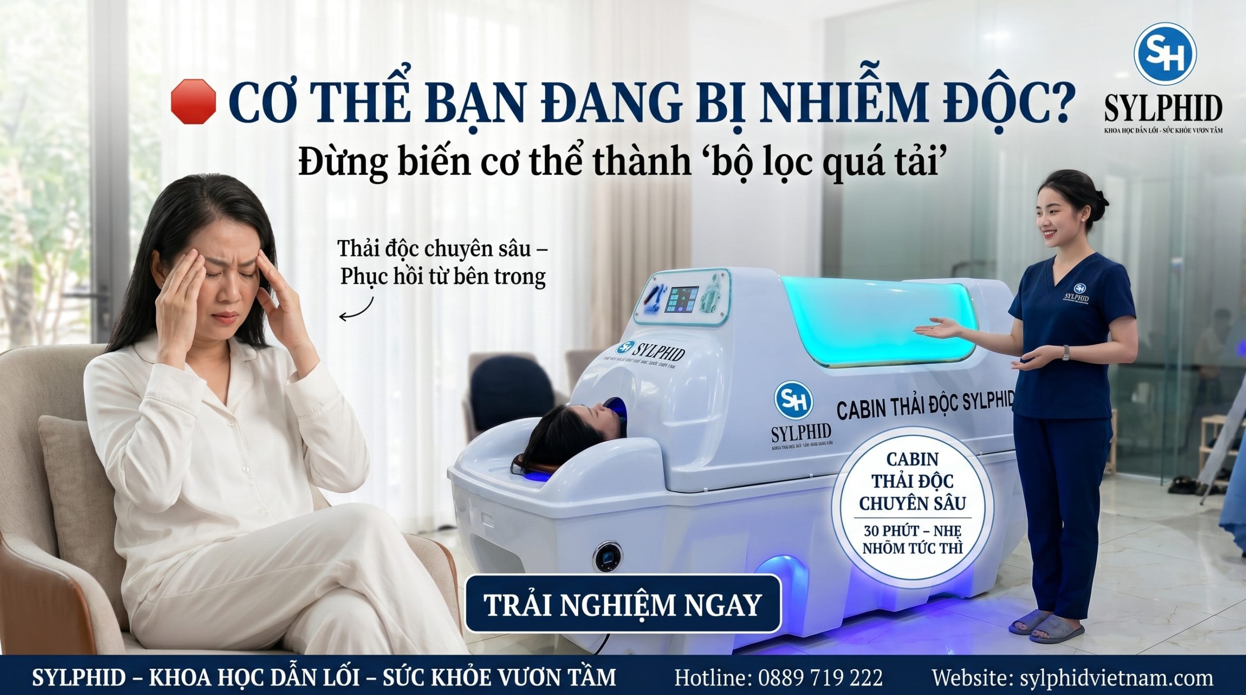 Thải Độc Cabin Cao Cấp Tại Sylphid Việt Nam