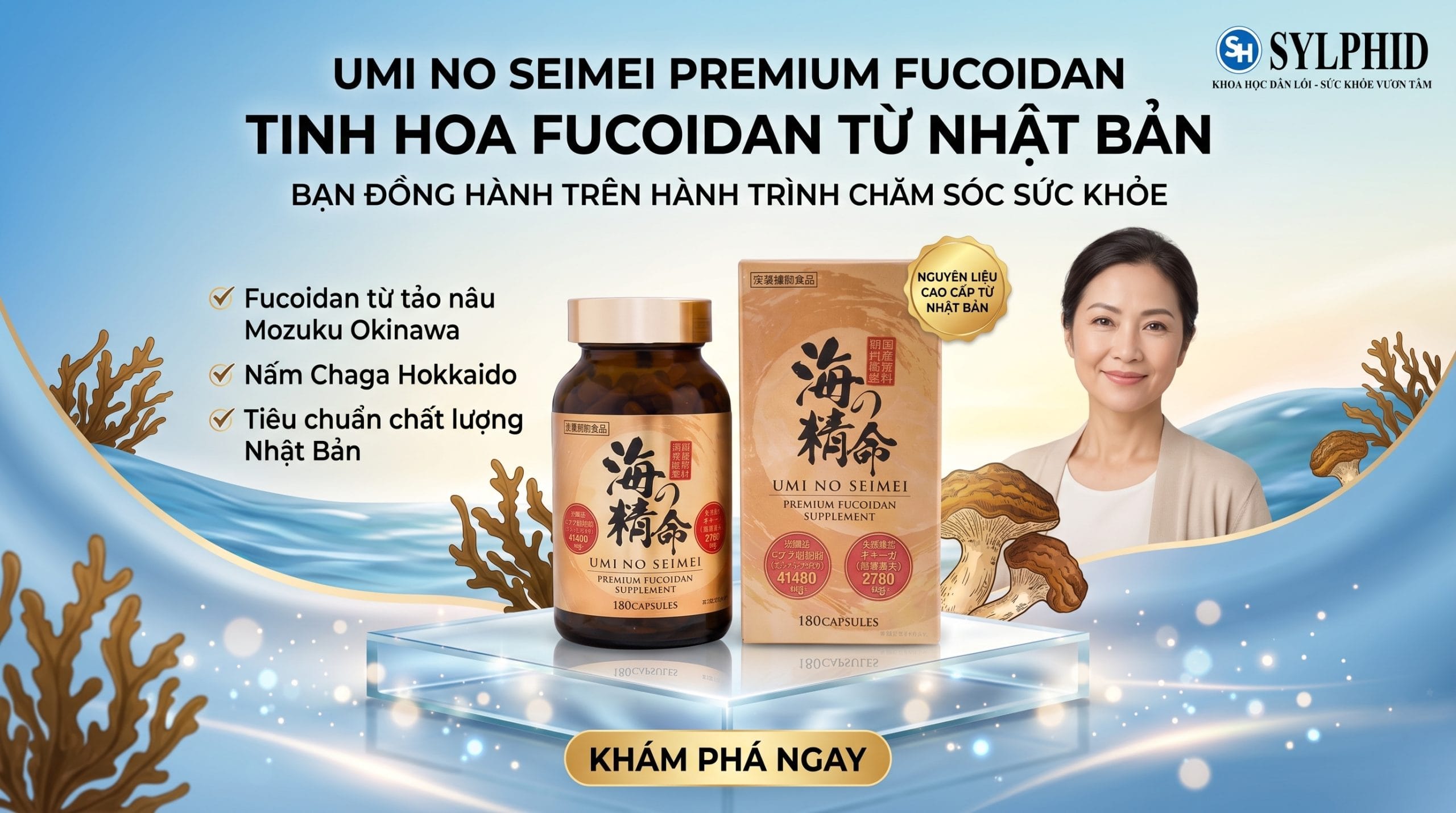 UMI NO SEIMEI PREMIUM FUCOIDAN Nhật Bản chính hãng tại SYLPHID