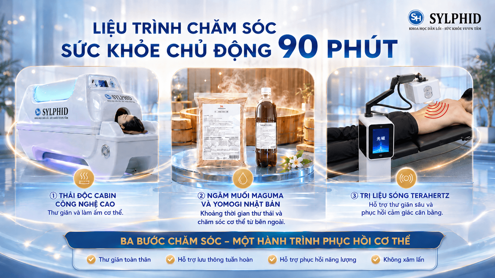 Cabin tích hợp công nghệ chăm sóc cơ thể tại SYLPHID