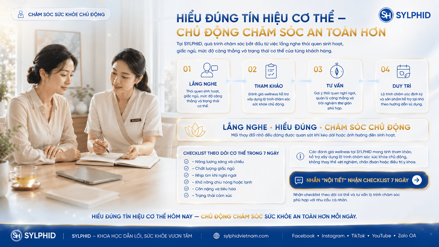 Checklist theo dõi cơ thể trong 7 ngày khi nghi ngờ vấn đề tuyến giáp